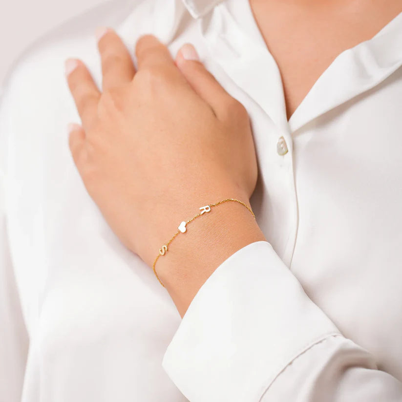 Aureli Signature Initial Bracelet