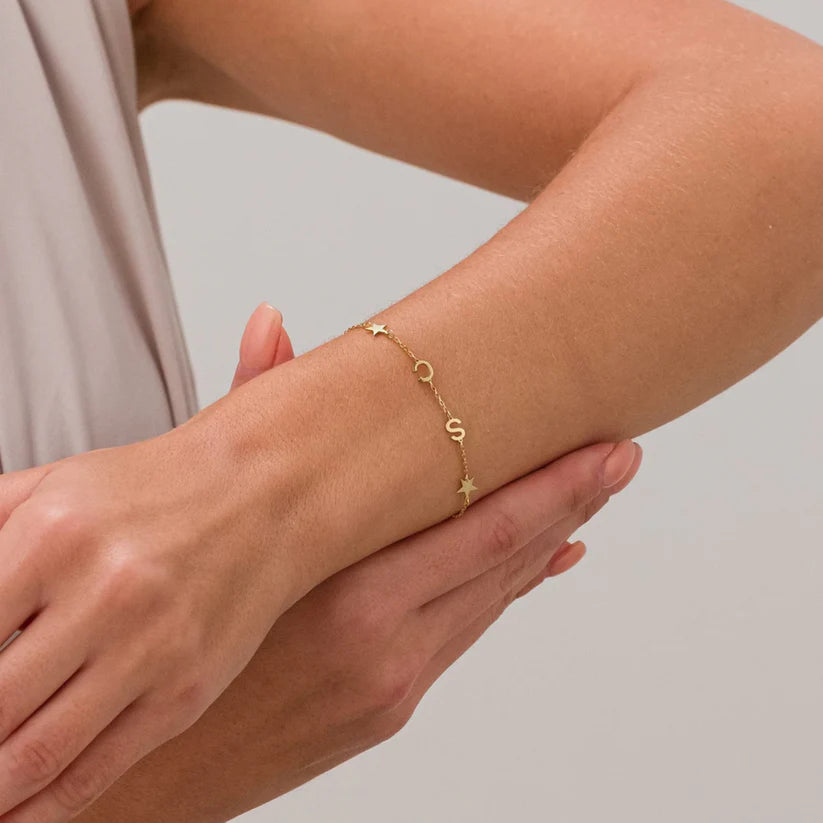 Aureli Signature Initial Bracelet