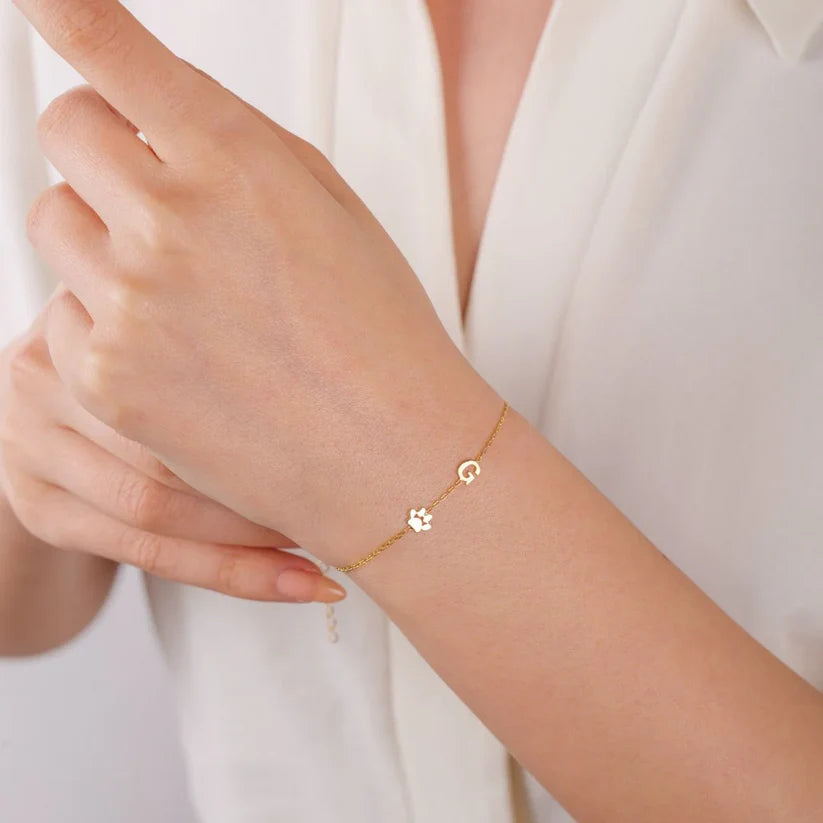 Aureli Signature Initial Bracelet
